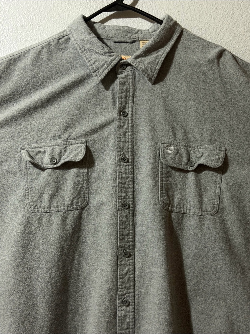 Timberland Classic Gray Thick Flannel Size 3XL - Picture 8 of 13